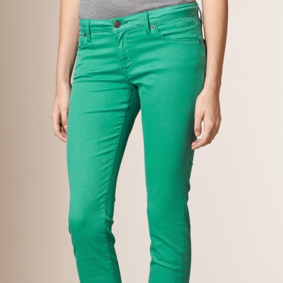 Burberry Denim - Burberry Brit Aqua Green Jeans